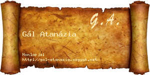 Gál Atanázia névjegykártya